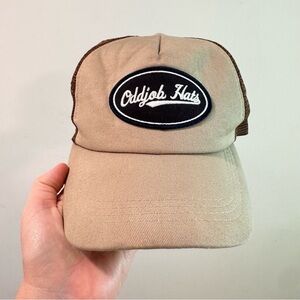 Oddjob Hats Tan/Brown Trucker Hat XL